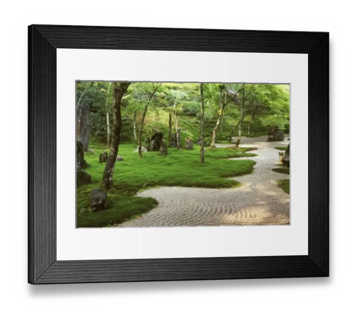 Framed Print : Asia, Japan, Fukuoka, Dazaifu, Komyoji Temple Garden Framed Print : Asia, Japan, Fukuoka, Dazaifu, Komyoji Temple Garden