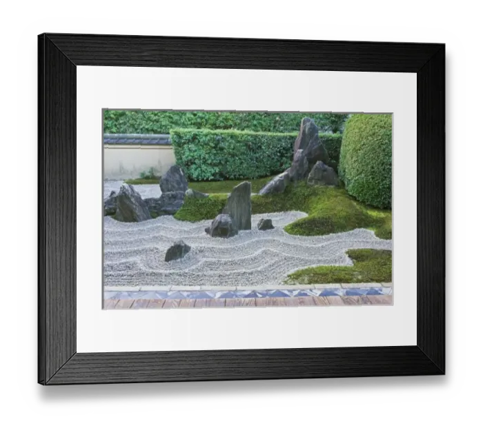 Framed Print : Asia, Japan, Kyoto, Daitokuji Temple, Zuiho-in Rock Garden