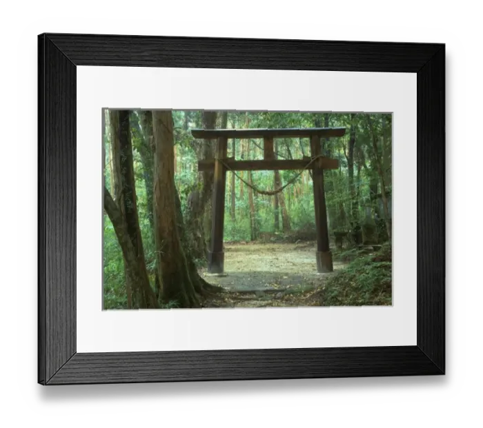 Framed Print : Asia, Japan, Kagoshima, Yakushima, Mountain Shrine Framed Print : Asia, Japan, Kagoshima, Yakushima, Mountain Shrine