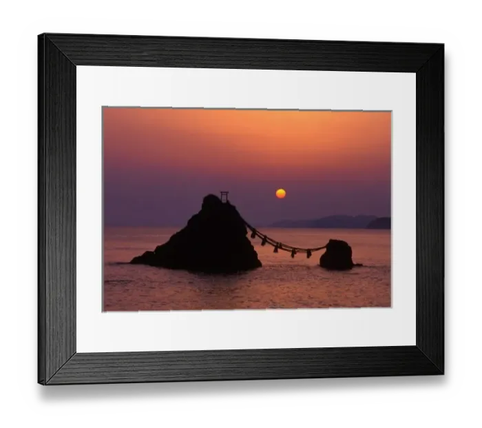 Framed Print : Asia, Japan, Mie, Futamigaura at Dawn