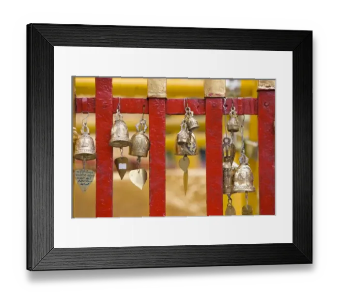 Framed Print : Buddhist Bells at Doi Suthep Temple Framed Print : Buddhist Bells at Doi Suthep Temple