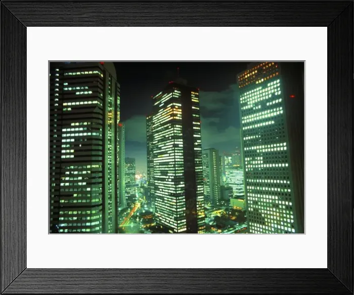 Framed Print : Nightscape, Shinjuku, Tokyo, Japan Framed Print : Nightscape, Shinjuku, Tokyo, Japan