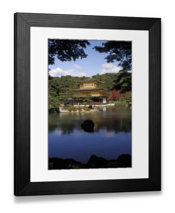 Framed Print : Japan, Kyoto, Golden Pavilion, Zen Temple Framed Print : Japan, Kyoto, Golden Pavilion, Zen Temple