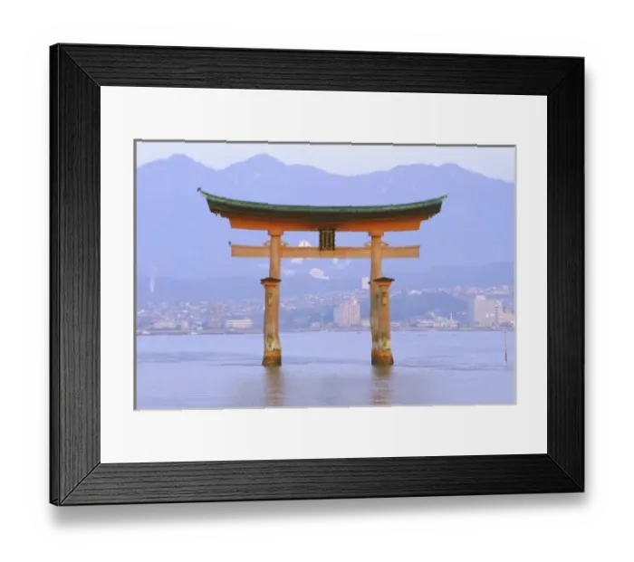 Framed Print : Asia, Japan, Hiroshima. Mivaiima. Torii Gate Framed Print : Asia, Japan, Hiroshima. Mivaiima. Torii Gate