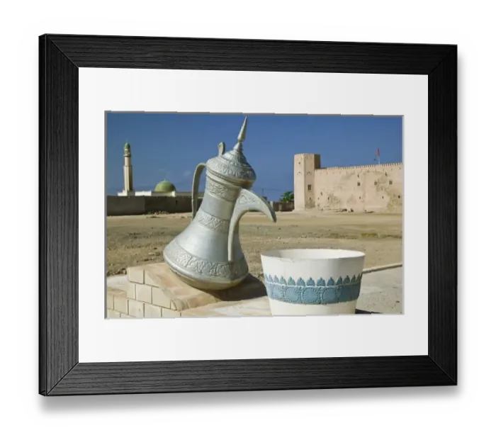 Framed Print : Oman, Dhofar Region, Mirbat. Large Water Carafe Sculpture