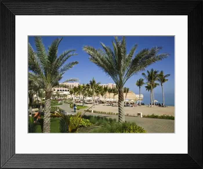 Framed Print : Oman, Muscat, Al-Jissah. Shangri-La Barr Al-Jissah Resort / Beach View Framed Print : Oman, Muscat, Al-Jissah. Shangri-La Barr Al-Jissah Resort / Beach View