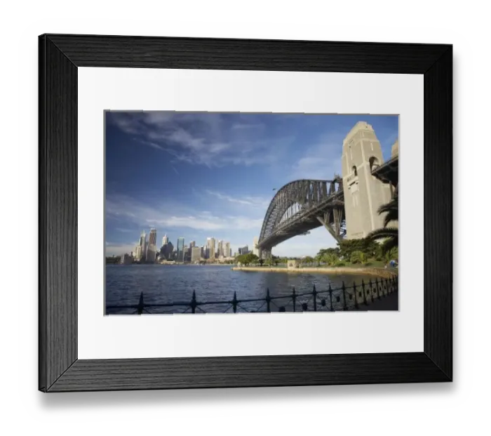 Framed Print : Australia, New South Wales, Sydney, Sydney Harbour Bridge and Central Business District Framed Print : Australia, New South Wales, Sydney, Sydney Harbour Bridge and Central Business District