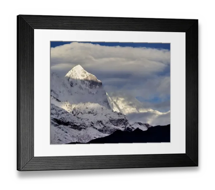 Framed Print : Asia, Nepal, Sagarmatha NP. Clouds collect above Kwangde Peak in the Khumbu Himalaya Framed Print : Asia, Nepal, Sagarmatha NP. Clouds collect above Kwangde Peak in the Khumbu Himalaya