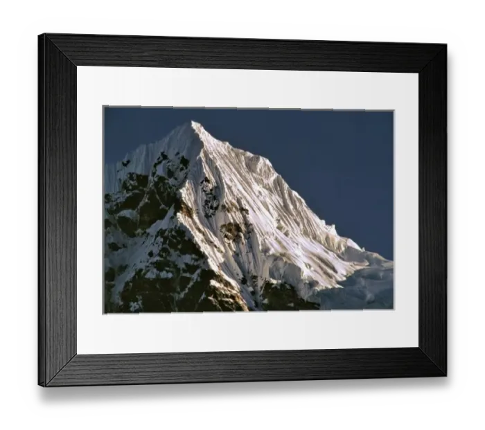 Framed Print : Asia, Nepal, Sagarmatha NP. Early light glistens off the face of Tawache Peak in Framed Print : Asia, Nepal, Sagarmatha NP. Early light glistens off the face of Tawache Peak in