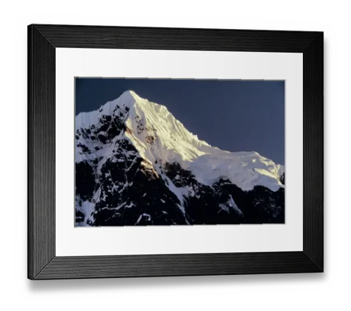 Framed Print : Asia, Nepal, Sagarmatha NP. First light hits Tawache Peak in Sagarmatha National Park