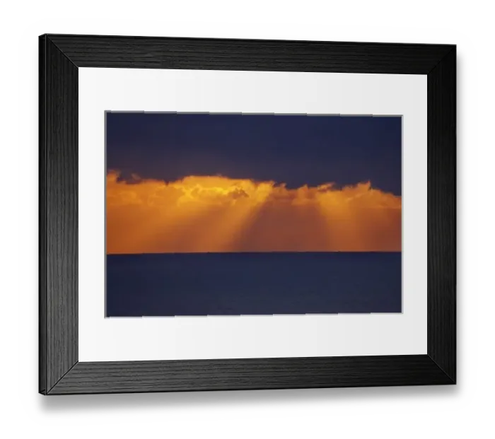 Framed Print : First Light over Tasman Sea, Australia