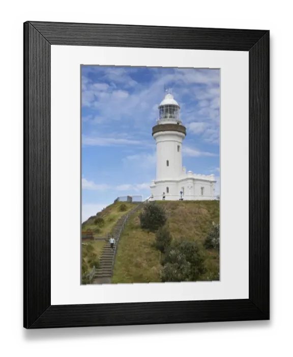Framed Print : Australia, New South Wales, Cape Byron Lighthouse, Cape Byron (Australias Most