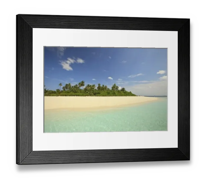 Framed Print : Baughagello Island, South Huvadhoo Atoll, Southern Maldives, Indian Ocean