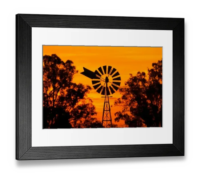 Framed Print : Windmill at Sunset Framed Print : Windmill at Sunset