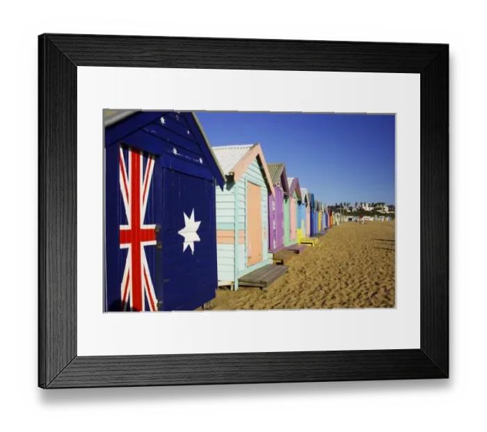 Framed Print : Bathing Boxes, Middle Brighton Beach, Port Phillip Bay, Melbourne, Victoria, Australia Framed Print : Bathing Boxes, Middle Brighton Beach, Port Phillip Bay, Melbourne, Victoria, Australia