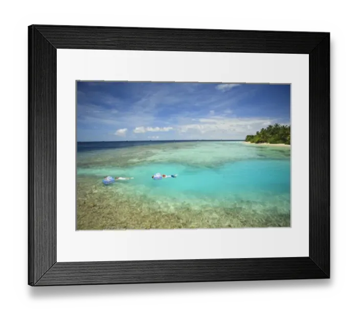 Framed Print : Bandos Island Resort, North Male Atoll, The Maldives, Indian Ocean