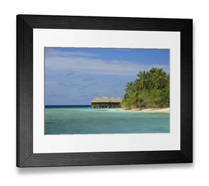 Framed Print : Bandos Island Resort, North Male Atoll, The Maldives, Indian Ocean