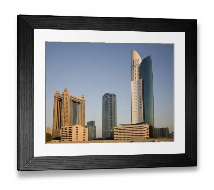 Framed Print : UAE, Dubai. Park Place Tower and other buildings. Credit as: Bill Young  /  Jaynes