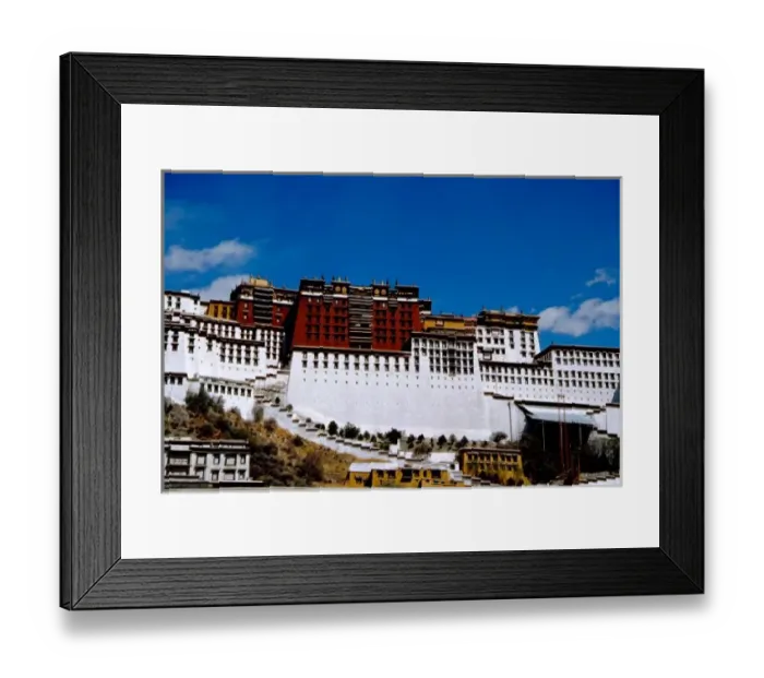 Framed Print : Asia, Tibet, Lhasa, Potala Palace aka Red Palace. UNECSO World Heritage site. Former Framed Print : Asia, Tibet, Lhasa, Potala Palace aka Red Palace. UNECSO World Heritage site. Former