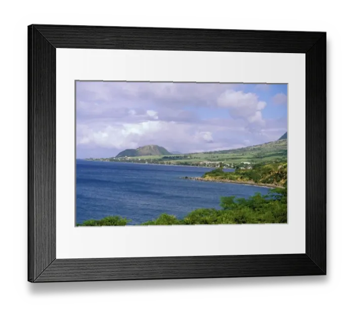 Framed Print : Caribbean, St. Kitts, Roseau. Coast Framed Print : Caribbean, St. Kitts, Roseau. Coast