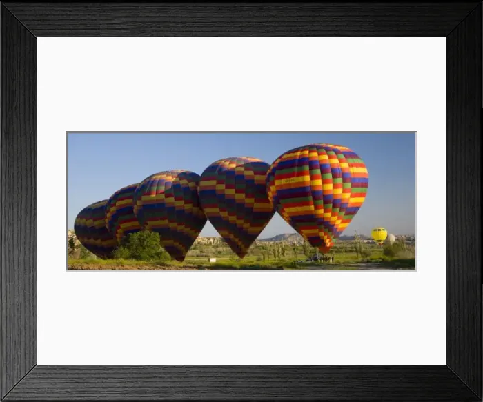 Framed Print : Middle East central part of Turkey in Cappadocia and hot air ballooning in the early Framed Print : Middle East central part of Turkey in Cappadocia and hot air ballooning in the early