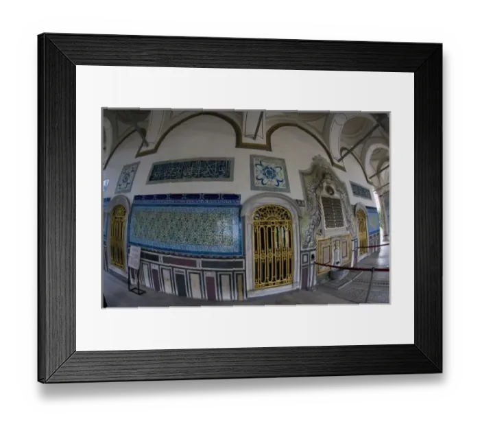 Framed Print : Middle East Turkey and city of Istanbul with the beautiful tile work of the Topkapi