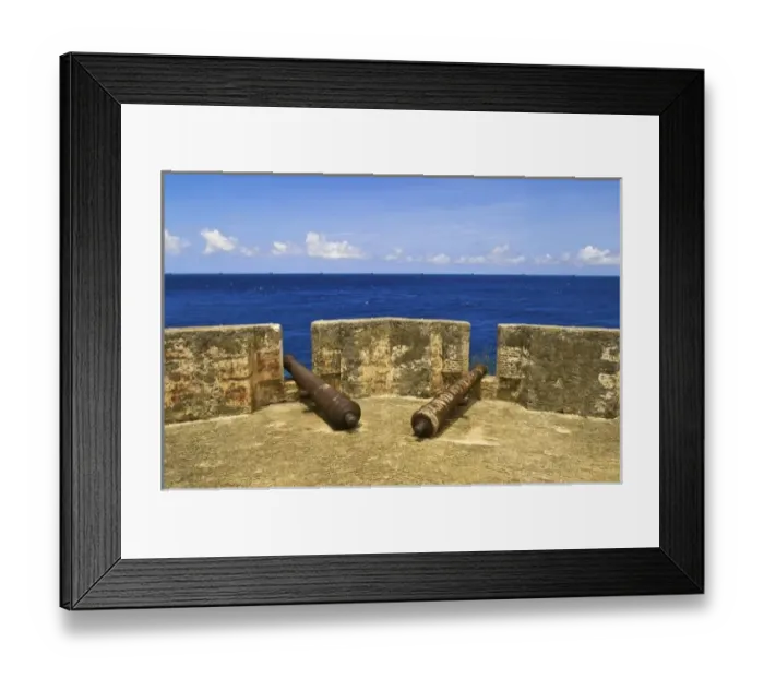 Framed Print : Curacao. Fort Beekenburg Caracas Bay