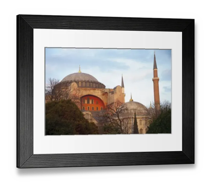 Framed Print : Hagia Sophia (inaugurated by the Byzantine Emperor Justinian in AD 537), Istanbul, Turkey Framed Print : Hagia Sophia (inaugurated by the Byzantine Emperor Justinian in AD 537), Istanbul, Turkey