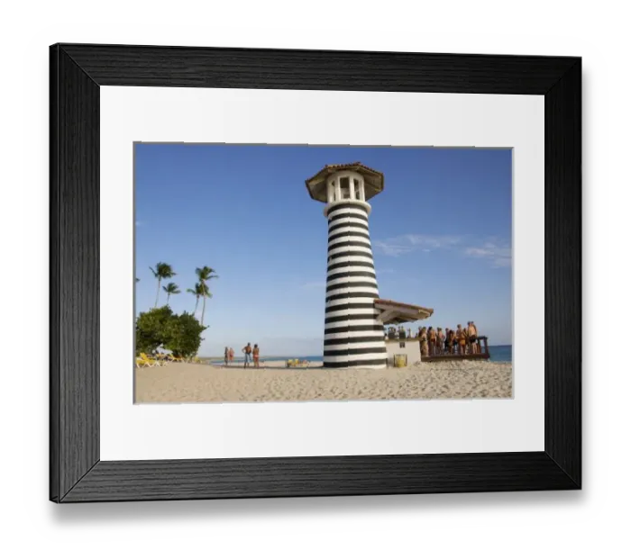 Framed Print : Dominican Republic, Bayahibe, Iberostar Hacienda Dominicus, lighthouse bar Framed Print : Dominican Republic, Bayahibe, Iberostar Hacienda Dominicus, lighthouse bar