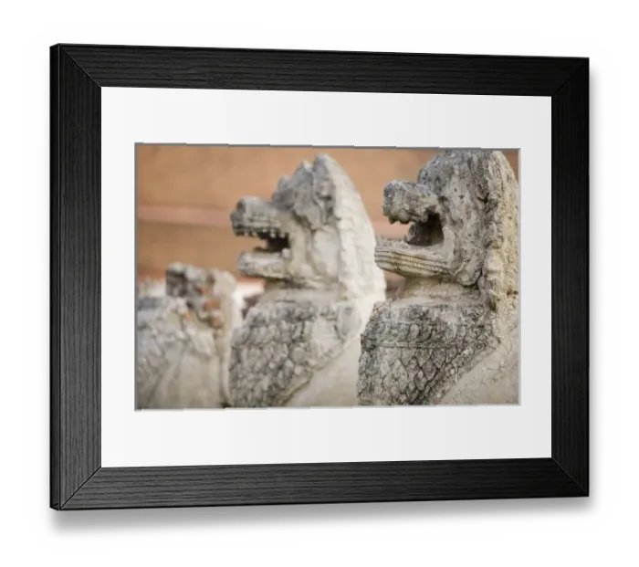 Framed Print : Singhat Wat Thammikarat Framed Print : Singhat Wat Thammikarat