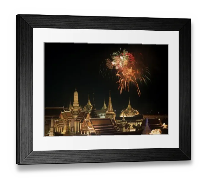 Framed Print : Emerald Palace during comermoration of King Bumiphols 50th anniversary of ascent to throne Framed Print : Emerald Palace during comermoration of King Bumiphols 50th anniversary of ascent to throne