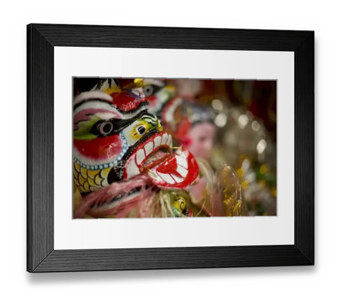 Framed Print : Chinese Dragon head