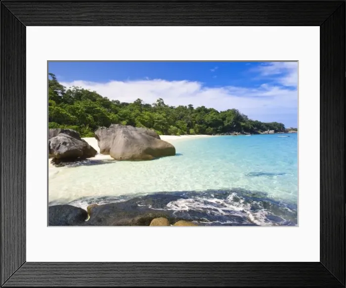 Framed Print : Ko Miang Island, Simil Islands on Andam Sea, Thailand Framed Print : Ko Miang Island, Simil Islands on Andam Sea, Thailand