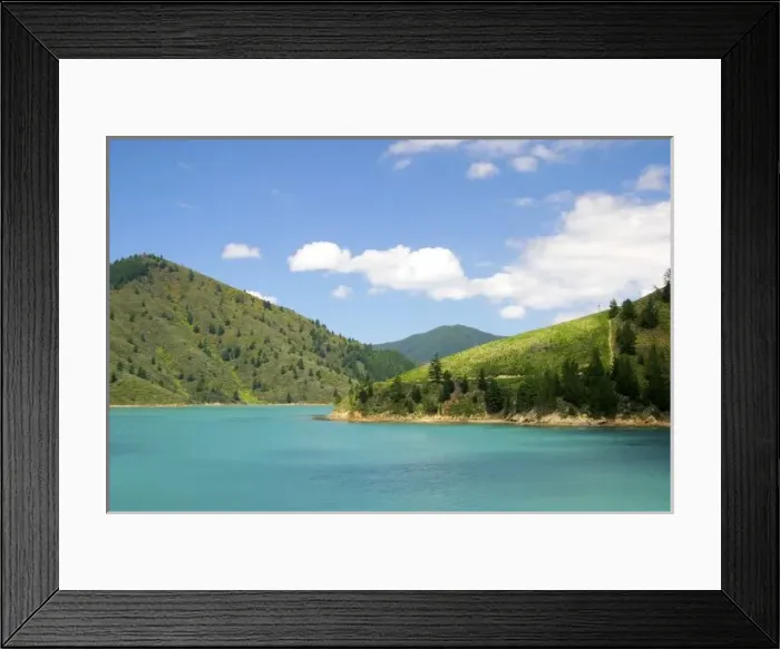 Framed Print : Picton, New Zealand. The gateway between North and South islands is the Cook Straight