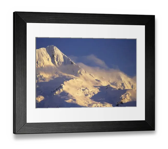 Framed Print : The Footstool, Mount Sefton, Mount Cook National Park, Southern Alps, South Island, New Zealand