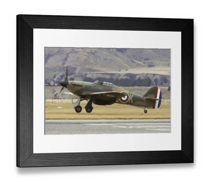 Framed Print : New Zealand, Otago, Wanaka, Warbirds Over Wanaka, Hawker Hurricane - British Framed Print : New Zealand, Otago, Wanaka, Warbirds Over Wanaka, Hawker Hurricane - British
