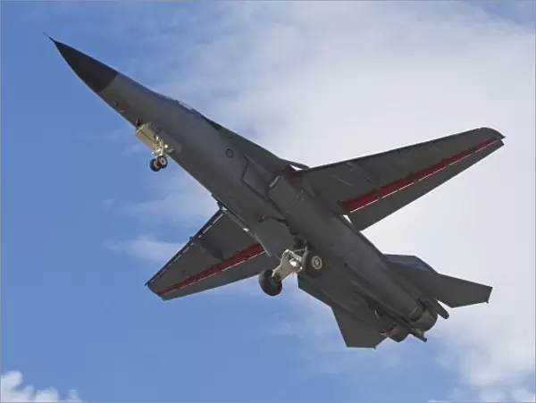 New Zealand, Otago, Wanaka, Warbirds Over Wanaka, General Dynamics F-111 Swing Wing Jet Fighter