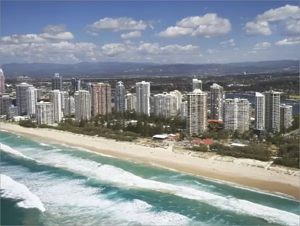 Australia, Queensland, Gold Coast, Main Beach - aerial