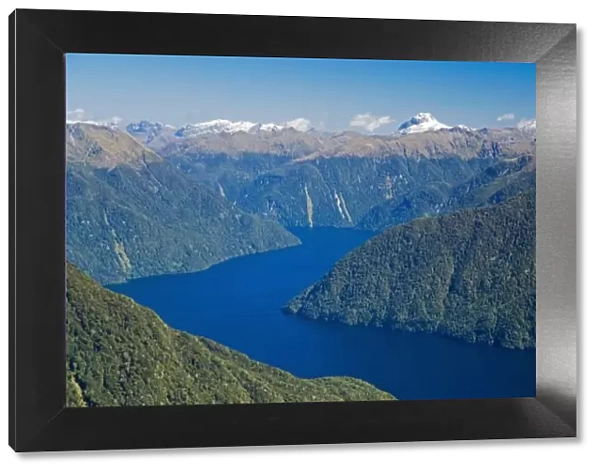 South Fiord, Lake Te Anau, Fiordland National Park, South Island, New Zealand - aerial