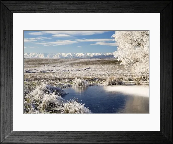 Framed Print : Frozen Pond Framed Print : Frozen Pond