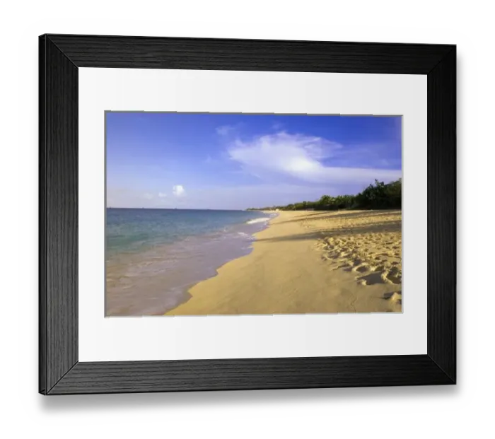 Framed Print : Baie Longue Long Bay beach, St. Martin, Caribbean Framed Print : Baie Longue Long Bay beach, St. Martin, Caribbean