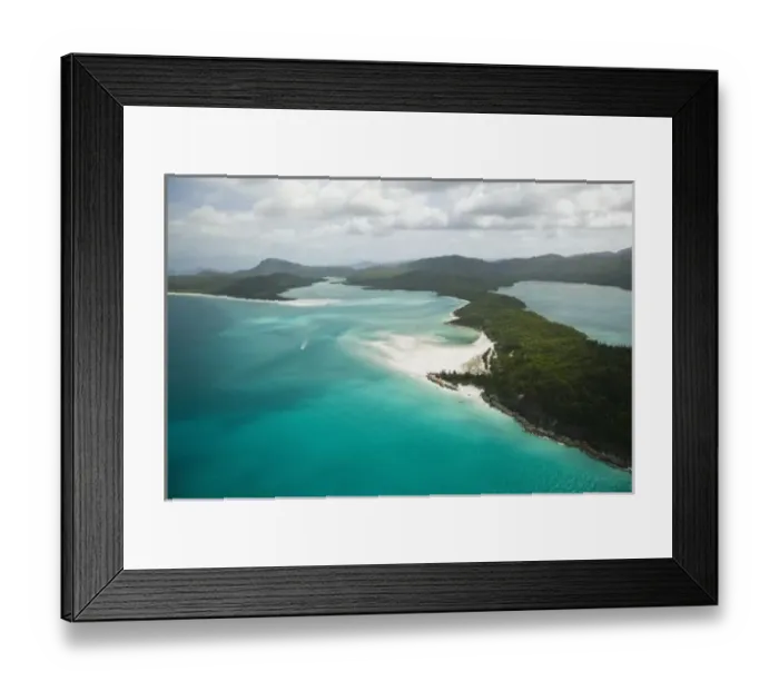 Framed Print : Australia, Queensland, Whitsunday Coast, Whitsunday Islands. Aerial View of Whitehaven Beach Framed Print : Australia, Queensland, Whitsunday Coast, Whitsunday Islands. Aerial View of Whitehaven Beach