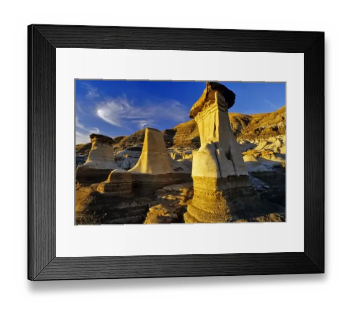Framed Print : Canada, Alberta, Drumheller. Hoodoos Framed Print : Canada, Alberta, Drumheller. Hoodoos