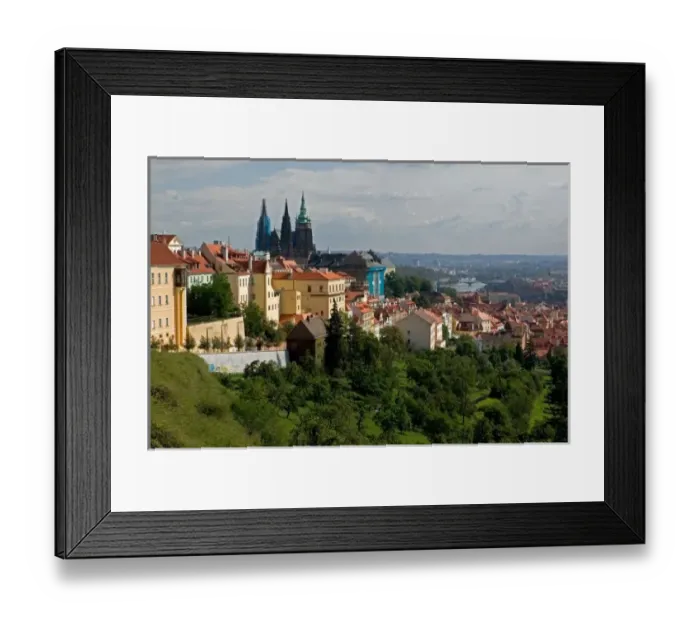 Framed Print : View of Saint Vituss Cathedral, Prague, Czech Republic Framed Print : View of Saint Vituss Cathedral, Prague, Czech Republic