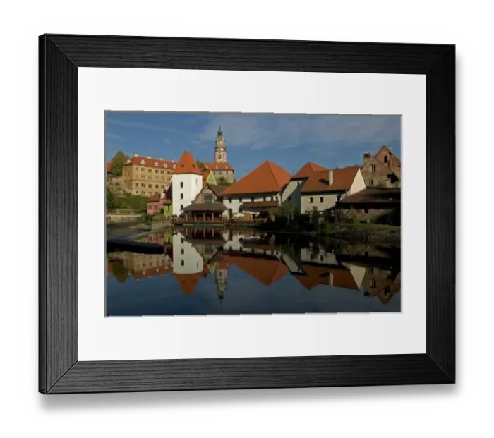 Framed Print : Chateau tower, Vltava River, Cesky Krumlov, Bohemia, Czech Republic Framed Print : Chateau tower, Vltava River, Cesky Krumlov, Bohemia, Czech Republic