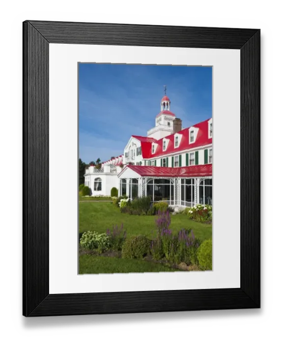 Framed Print : Quebec, Canada. Historic Hotel Tadoussac, Tadoussac Framed Print : Quebec, Canada. Historic Hotel Tadoussac, Tadoussac