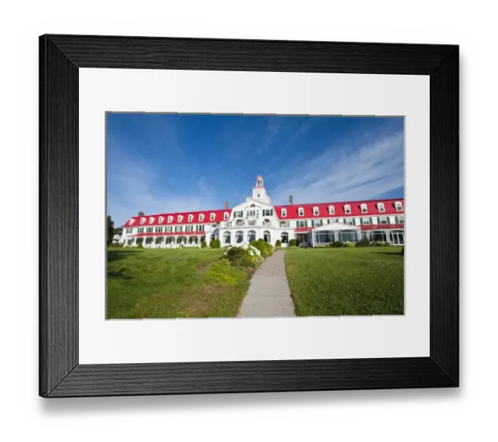 Framed Print : Quebec, Canada. Historic Hotel Tadoussac, Tadoussac Framed Print : Quebec, Canada. Historic Hotel Tadoussac, Tadoussac