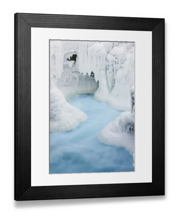 Framed Print : Canada, Alberta, Jasper National Park. The glacial silt of the Athabasca River flows