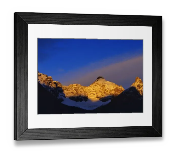Framed Print : Athabasca & Hilda Peaks in the Canadian Rockies