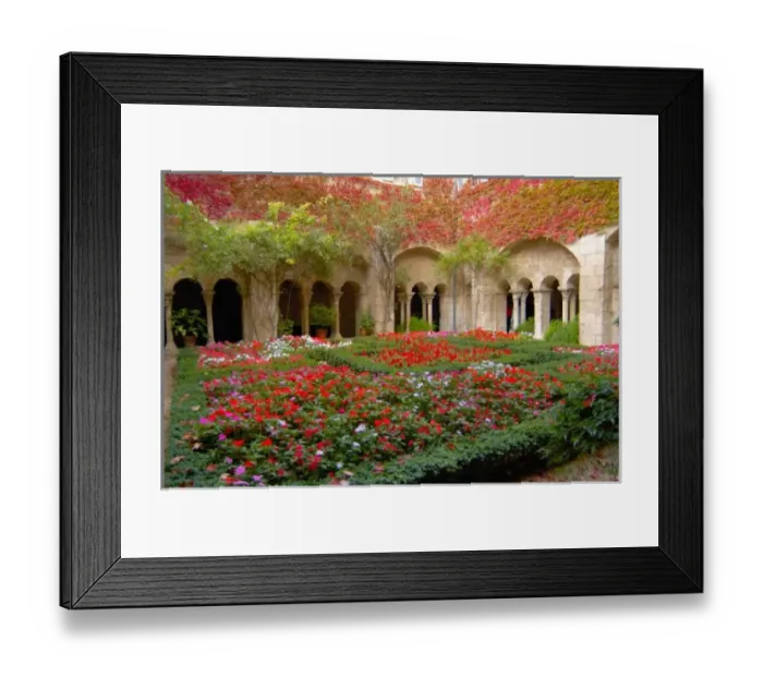 Framed Print : France, St. Remy de Provence, cloisters at St. -Paul-de-Mausole monastery